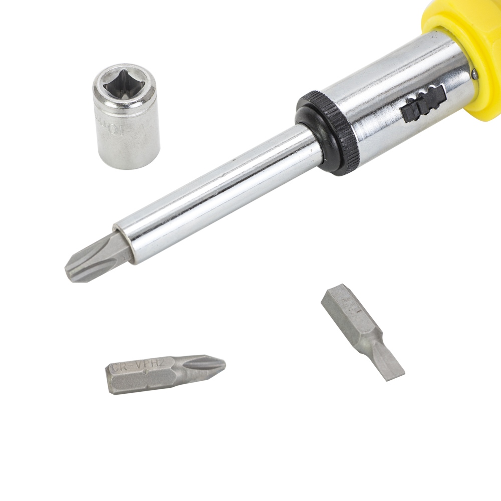 Викрутка з реверсом Sigma CrV + насадки торцеві 1/4" 27 шт