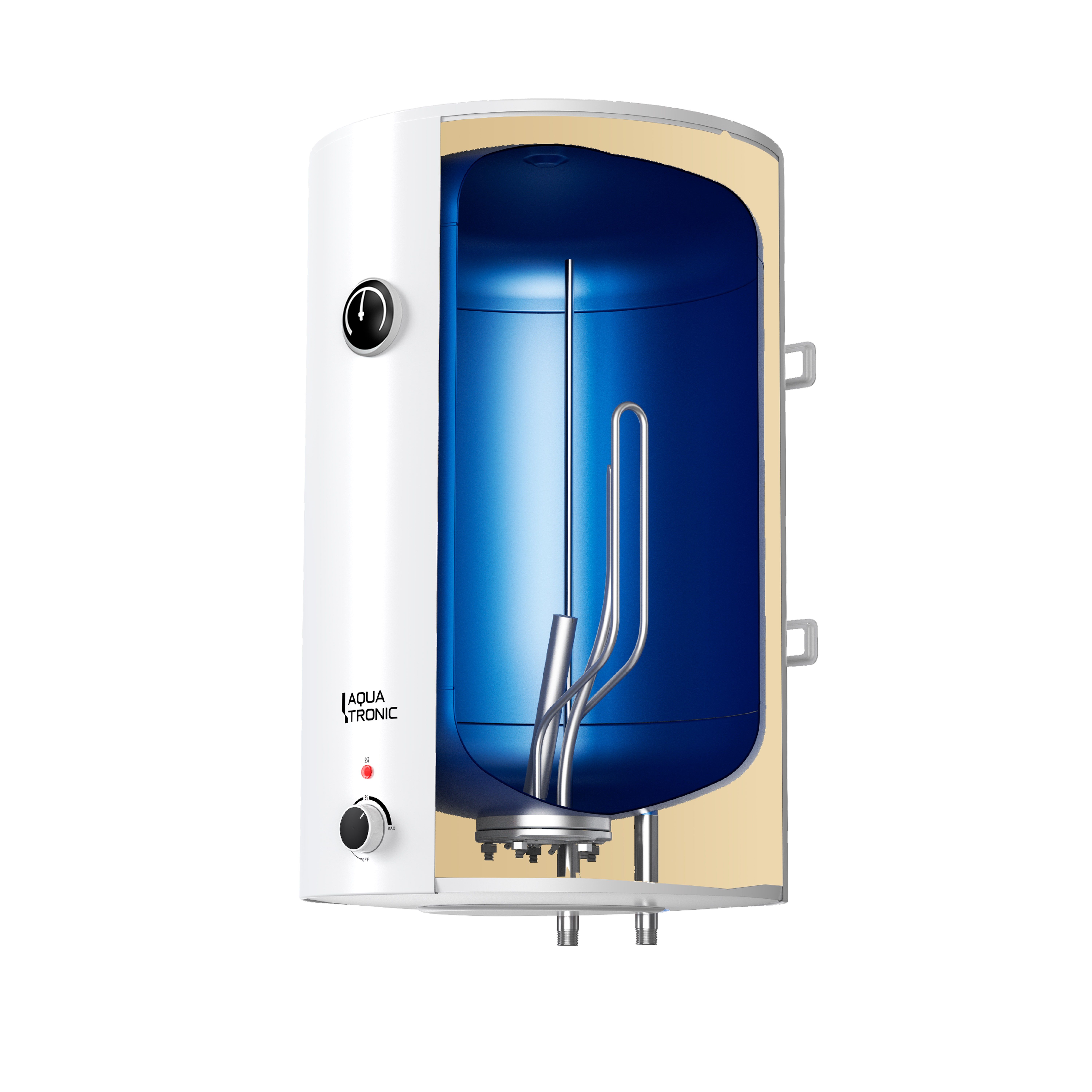 Водонагреватель электрический Aquatronic 80 л универсальный, мокрый ТЭН 1.5 кВт (Round W804615 B4)