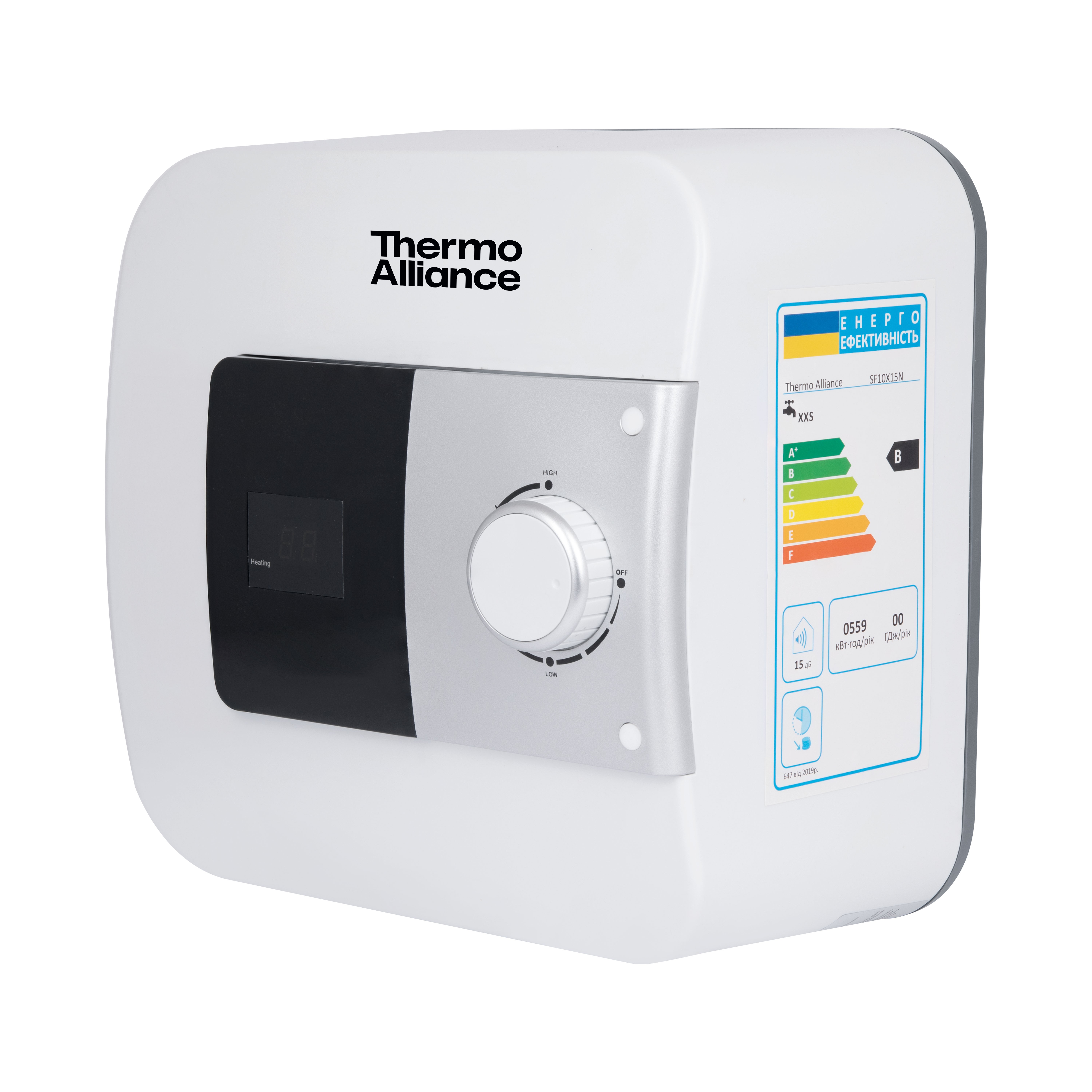 Водонагреватель электрический Thermo Alliance 10 л над мойкой вертикальный, мокрый ТЭН 1,5 кВт (SF10X15N)