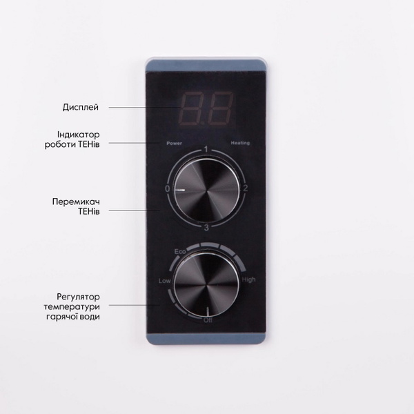Водонагреватель электрический Thermo Alliance 30 л плоский вертикальный, сухой ТЭН 2 кВт (0,8+1,2) (DT30V20GPD-D/2)