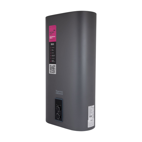 Водонагреватель электрический Thermo Alliance 80 л Grey,плоский вертикальный, мокрый ТЭН 2 кВт (0,8+1,2) (DT80V20GPD/2G)