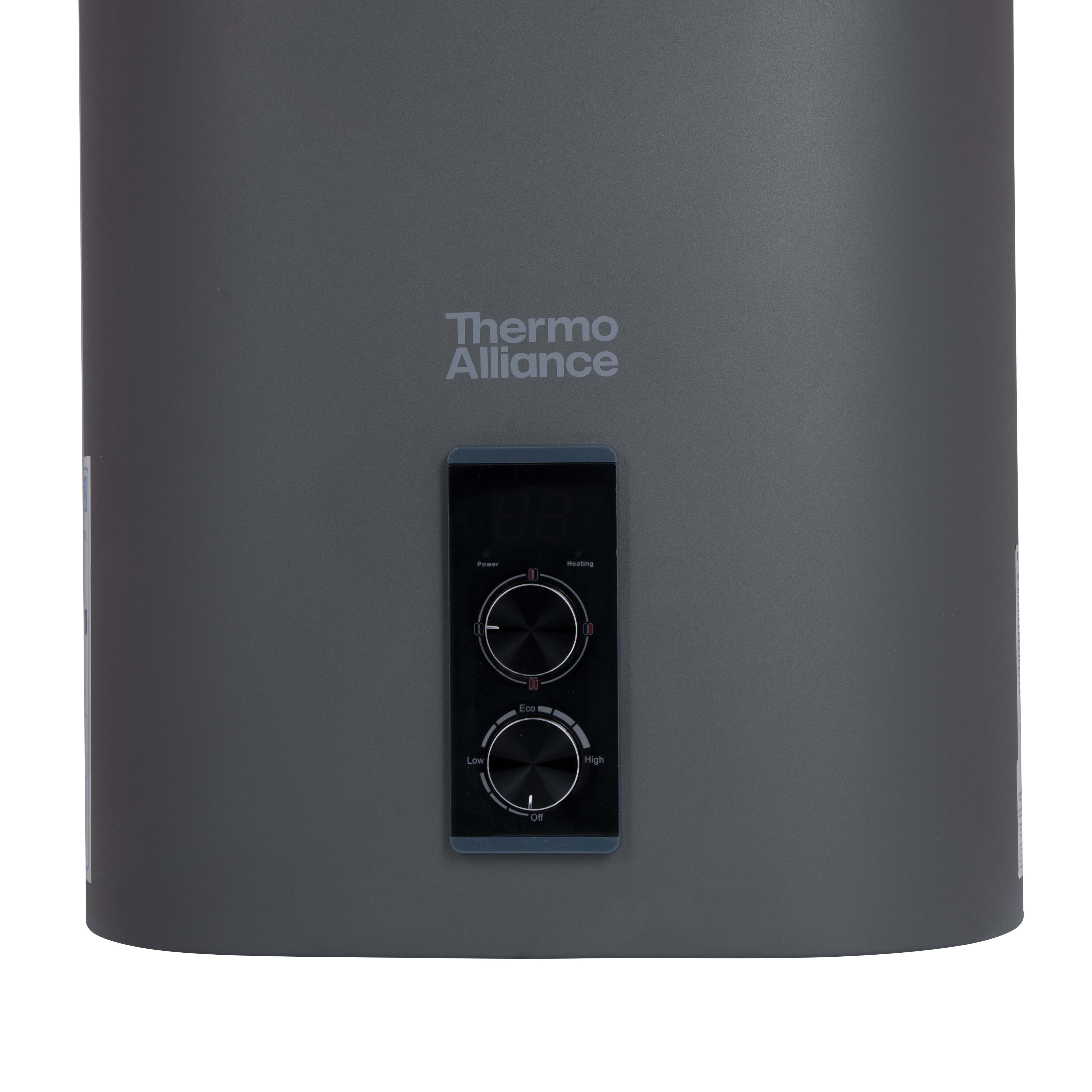 Водонагреватель электрический Thermo Alliance 80 л, Grey, плоский вертикальный, сухой ТЭН 2 кВт (0,8+1,2) (DT80V20GPDD2G)