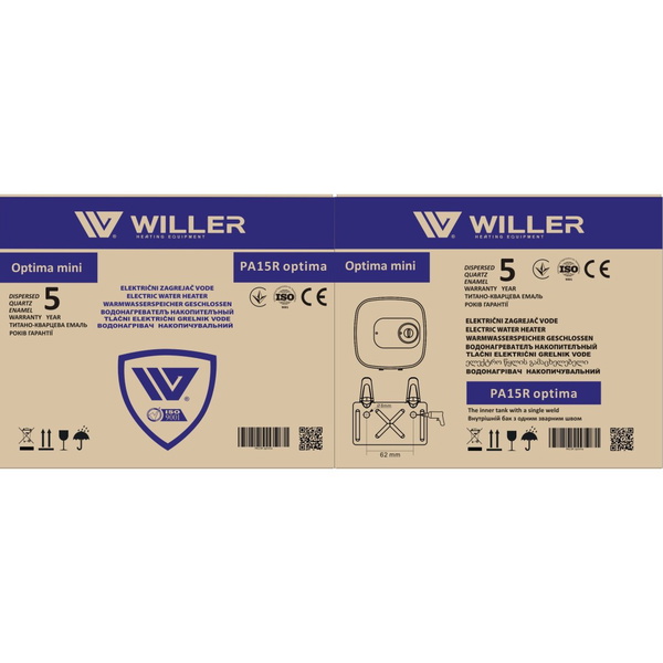 Водонагреватель над мойкой Willer PA15R Optima Mini