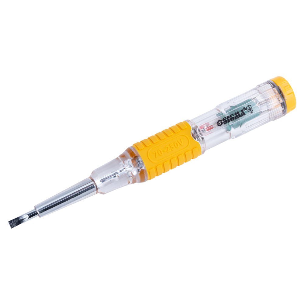 Отвертка-индикатор Sigma SL 3.0 х 140 мм 110-250В (желтый)