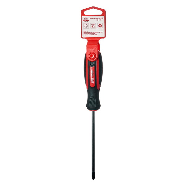 Отвертка крестовая Vitals Master S2, PH2 х 125 мм