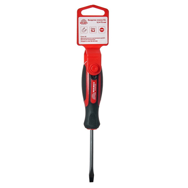 Отвертка плоская Vitals Master S2, 5.5 х 75 мм