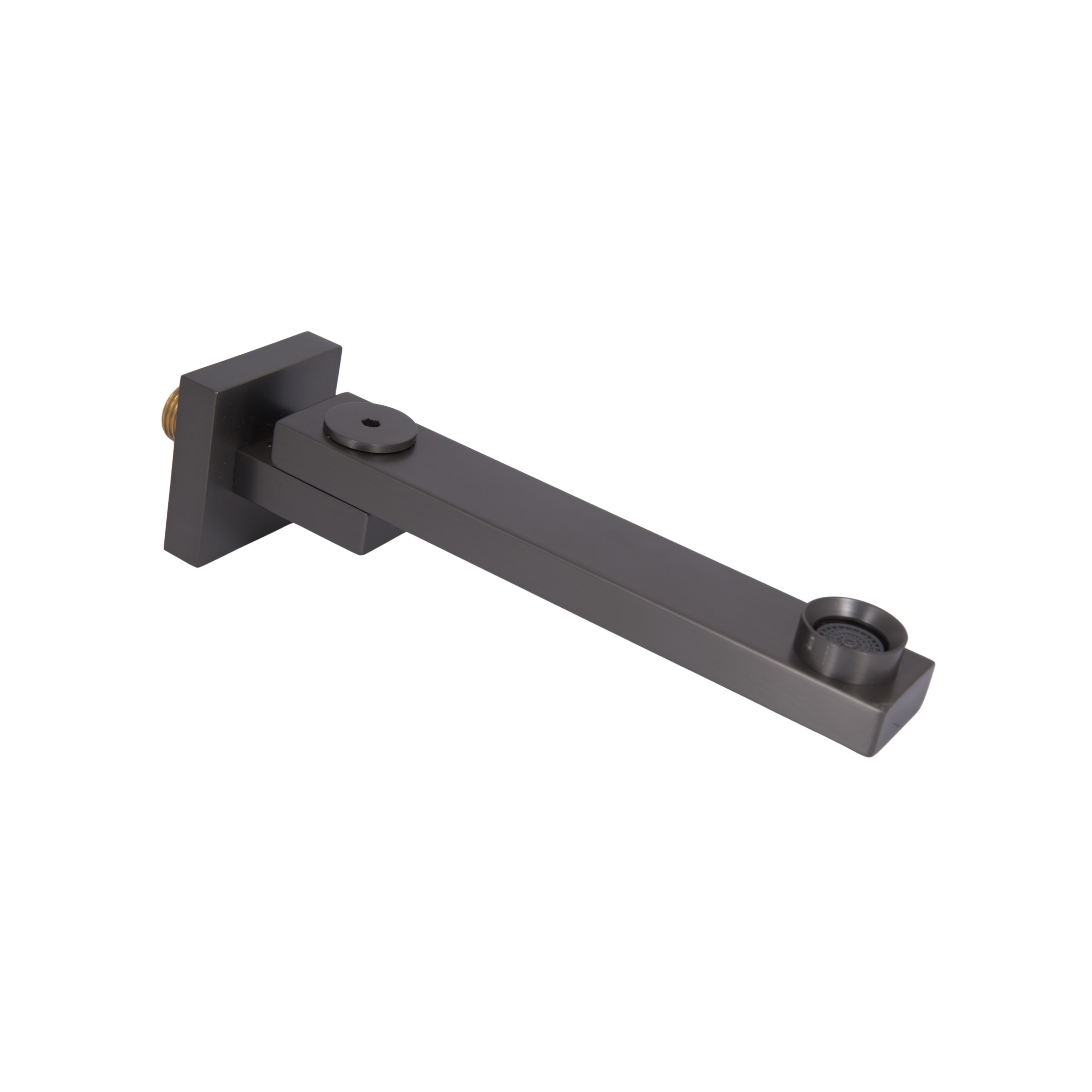 Излив для душевой системы скрытого монтажа Qtap Gemini Gunmetal Black PVD (59,4 x 59,4 x 247) (QTGEM594594247GMB50130)