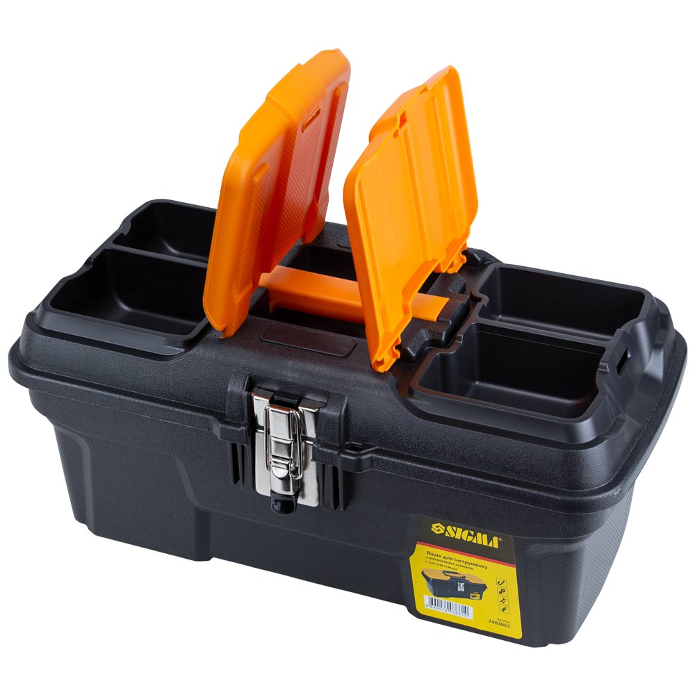 Ящик для інструменту Sigma металеві замки 434 x 239 x 194 мм