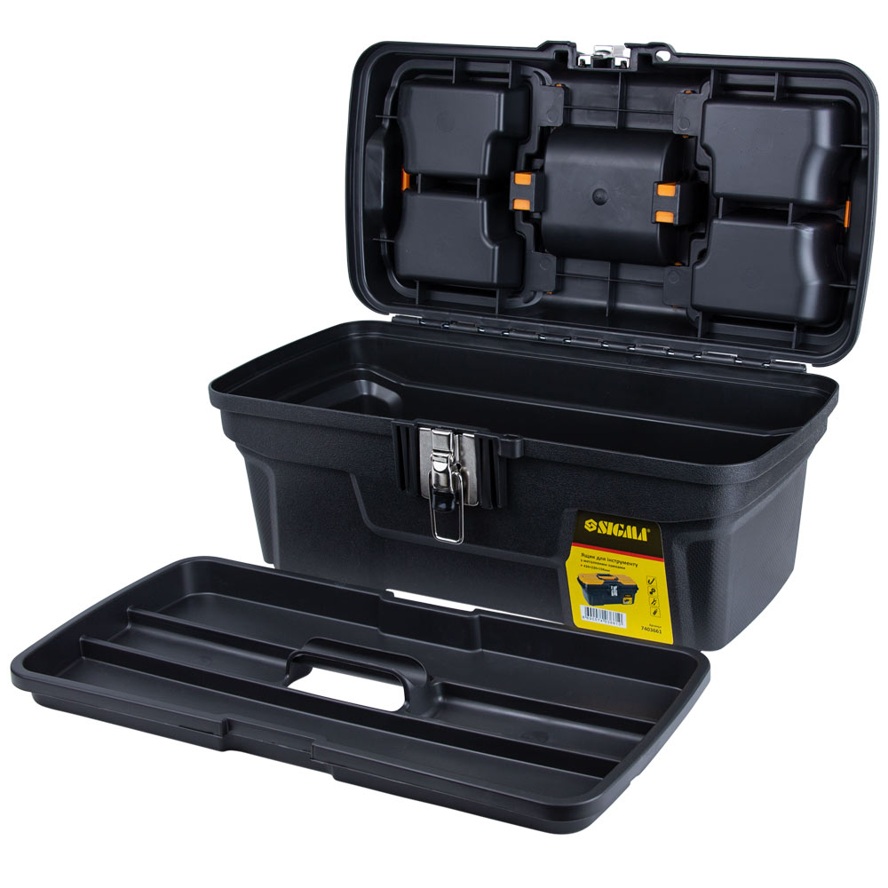 Ящик для інструменту Sigma металеві замки 434 x 239 x 194 мм