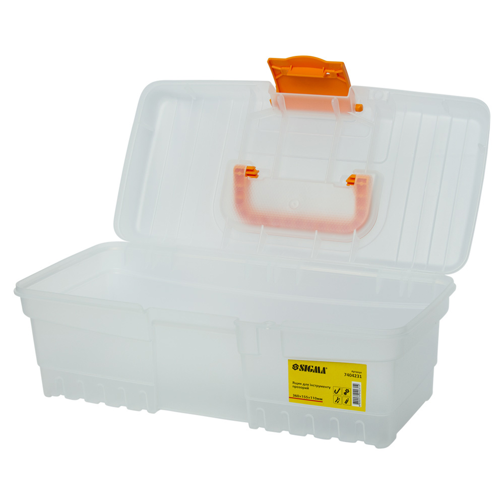 Ящик для інструменту Sigma прозорий 300 x 155 x 110 мм