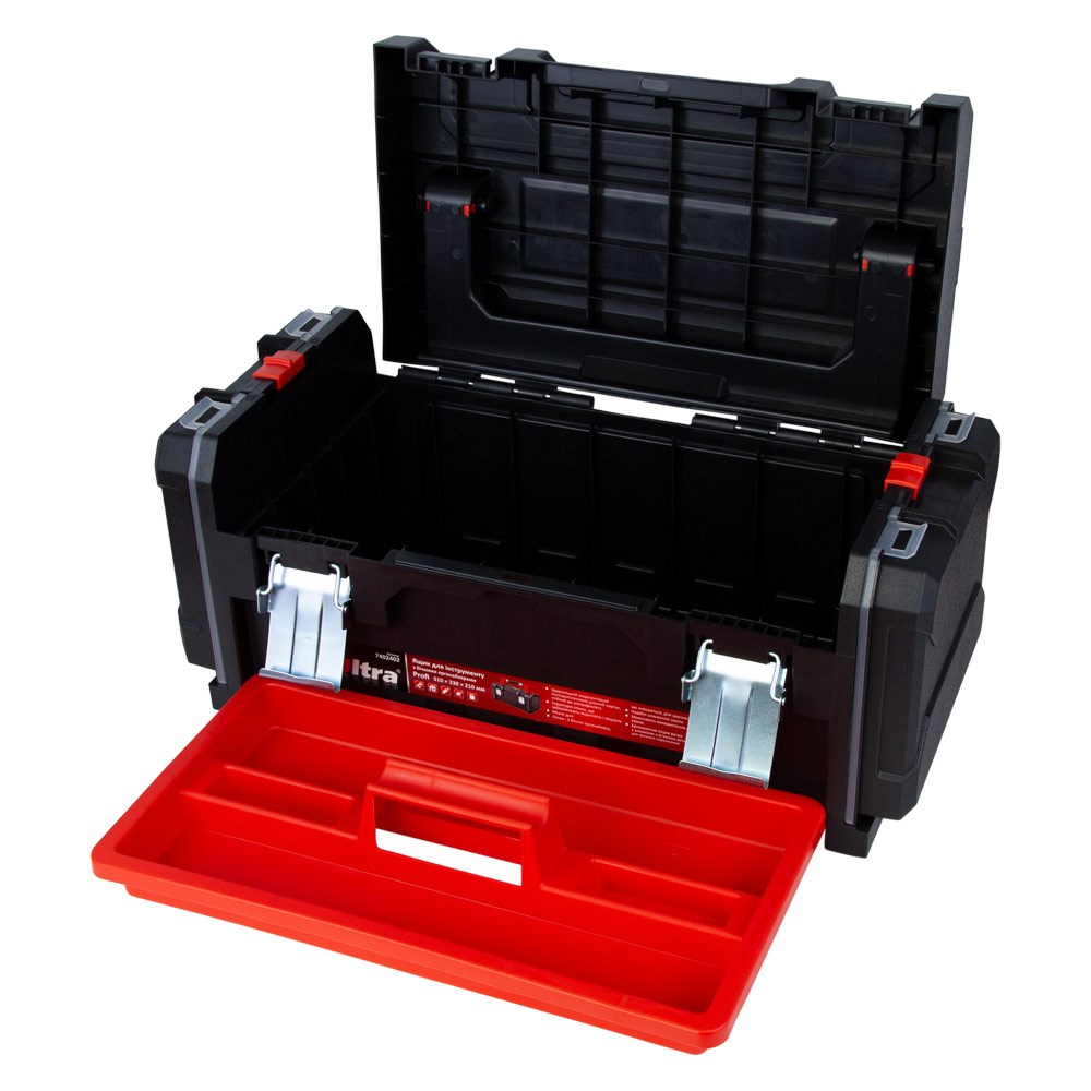 Ящик для інструменту Ultra Profi з бічними органайзерами 510 x 230 x 210 мм