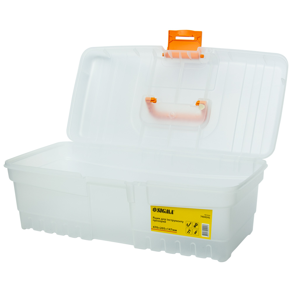 Ящик інструменту Sigma прозорий 400 x 205 x 147 мм