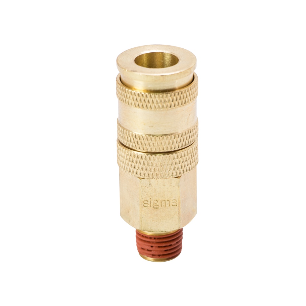 Соединение быстросъемное Sigma усиленное с фиксатором MT 1/4" (латунь)