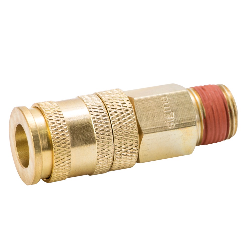 Соединение быстросъемное Sigma усиленное с фиксатором MT 3/8" (латунь)