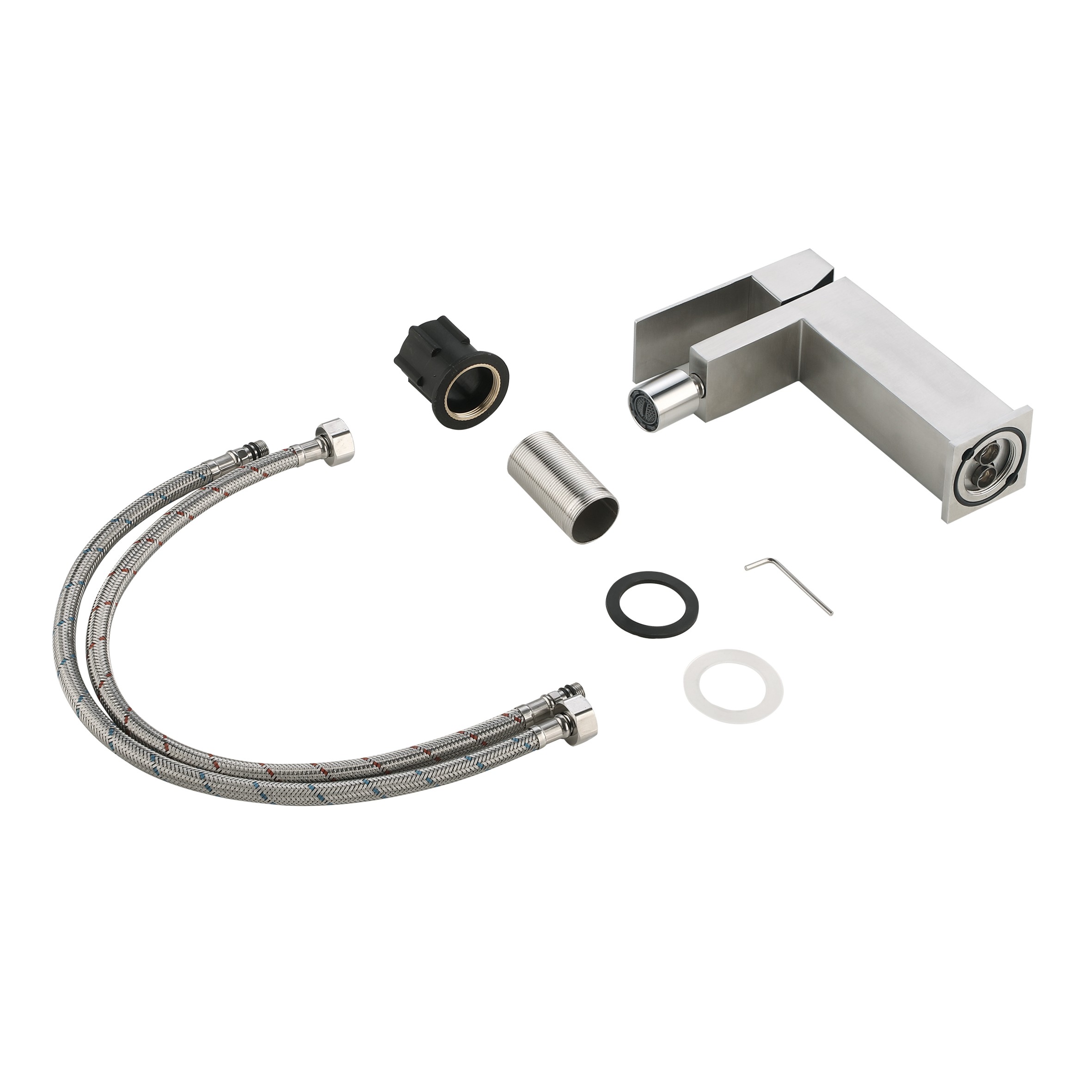 Смеситель для биде Lidz Helix 001AF Nickel (k35) (LDHEL001AFNKS49181)