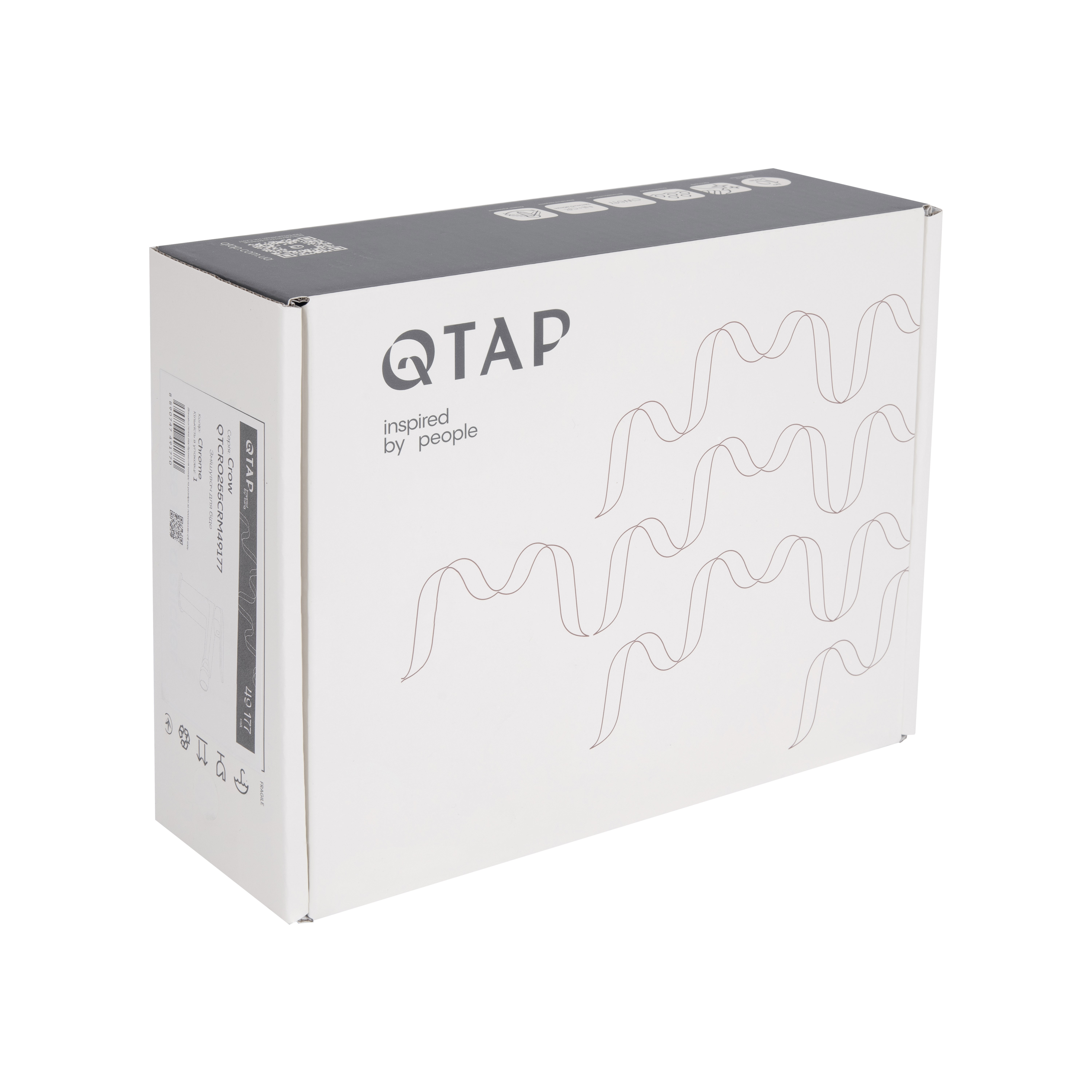 Смеситель для биде Qtap Crow Chrome (QTCRO255CRM49177)