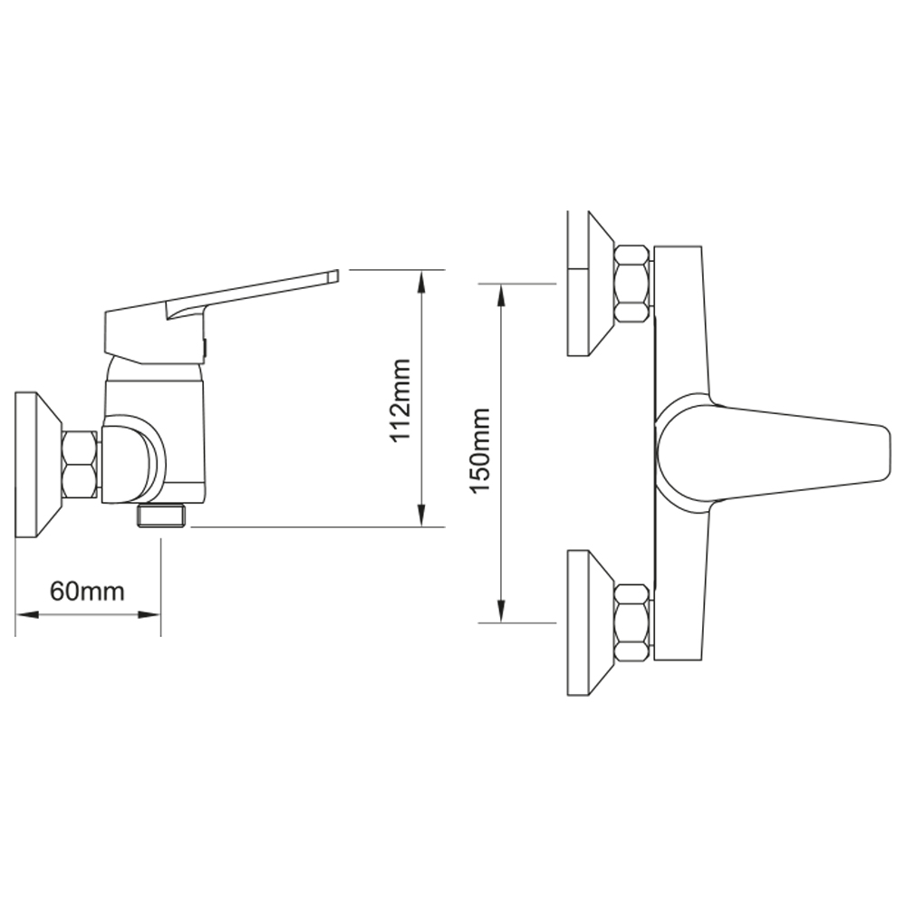 Змішувач для душу Aquatica s37 Ø35 мм