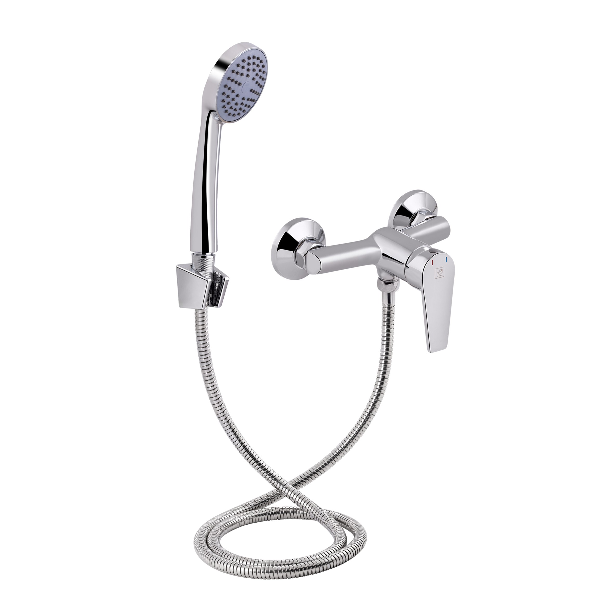 Змішувач для душу Lidz Gloria 010 (з душовим гарнітуром) (k35) Chrome (LDGLO010CRM35101)