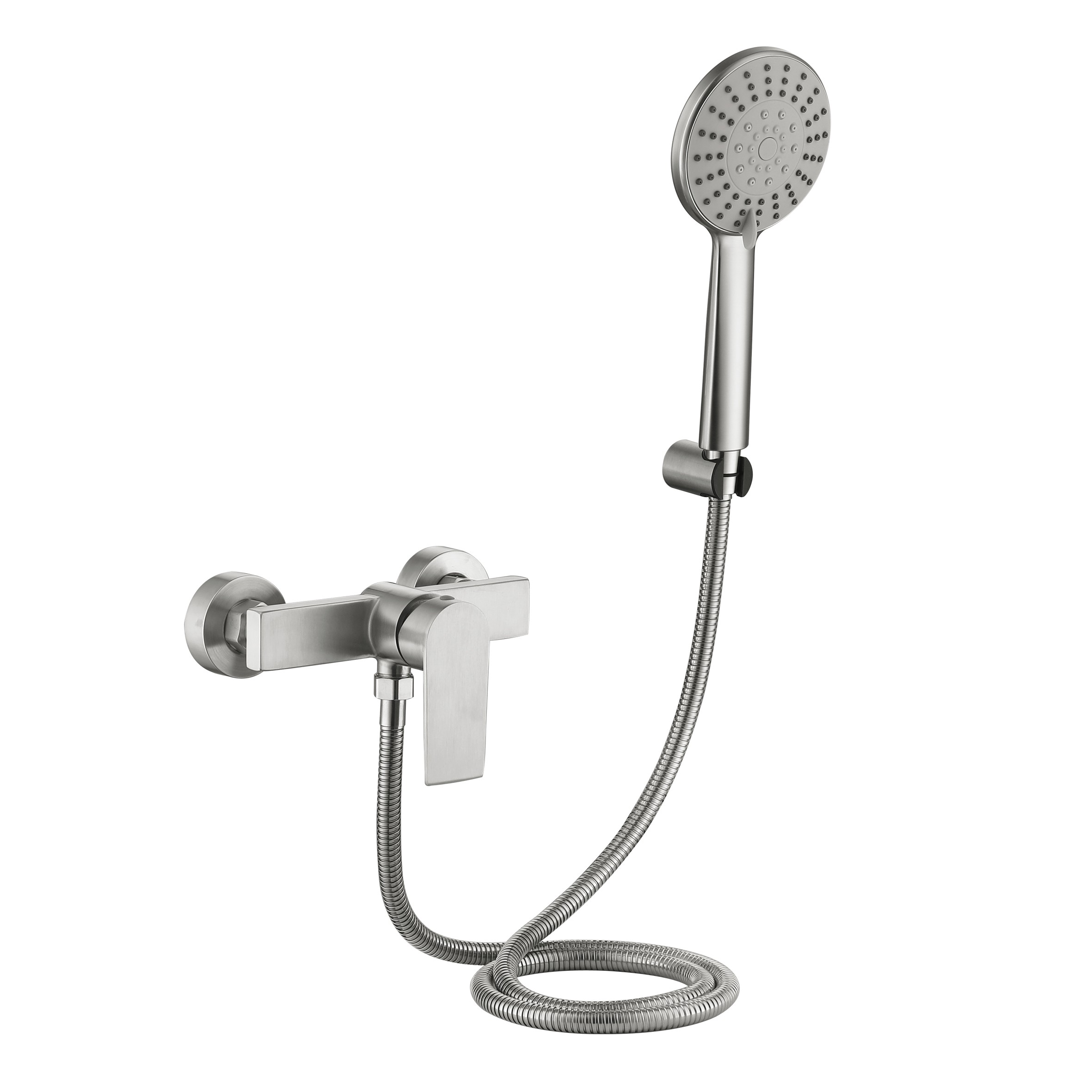 3105 Змішувач для душу Lidz Nexus 010 Nickel (k35) (LDNEX010NKS49188