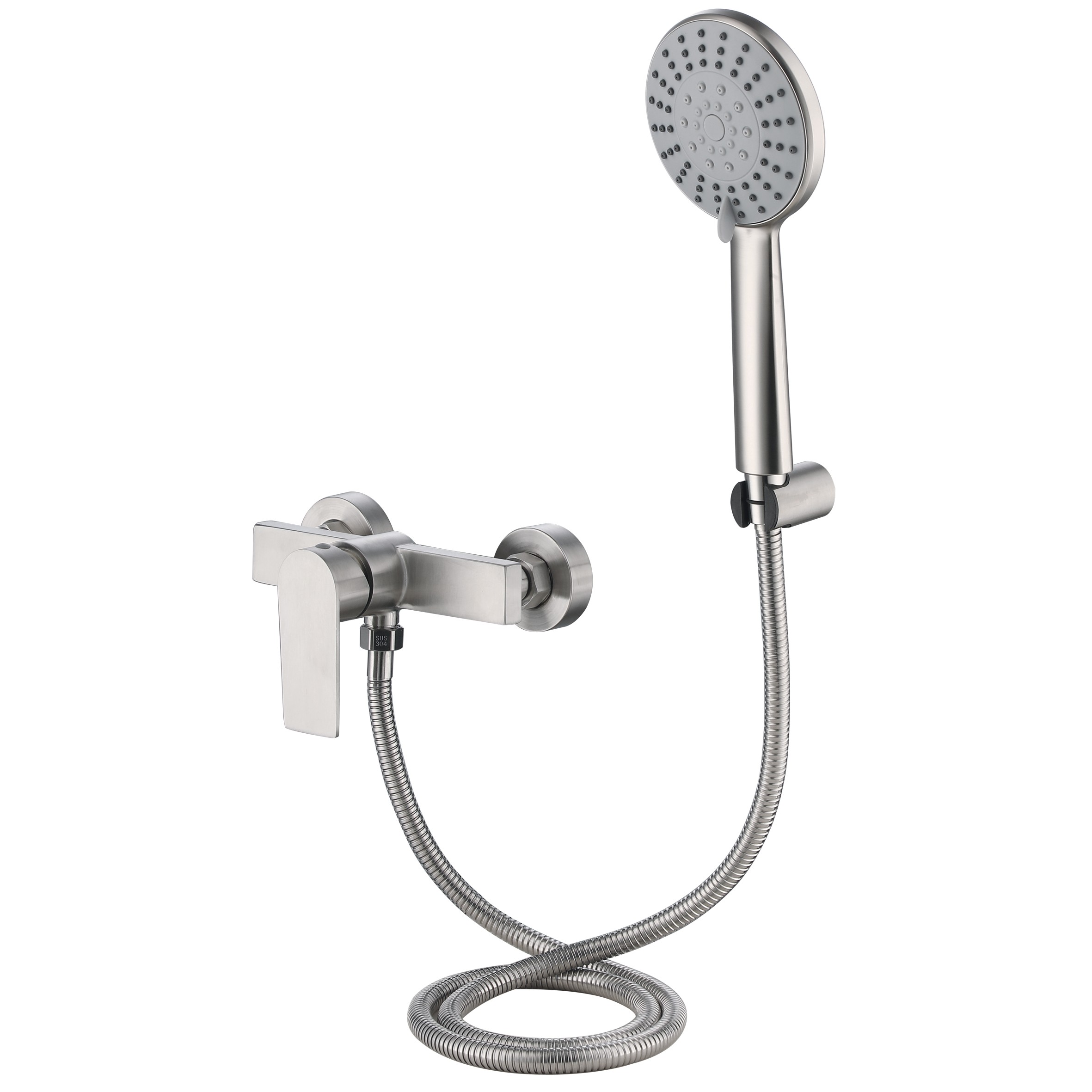 Змішувач для душу Lidz Nexus 010 Nickel (k35) (LDNEX010NKS49188)