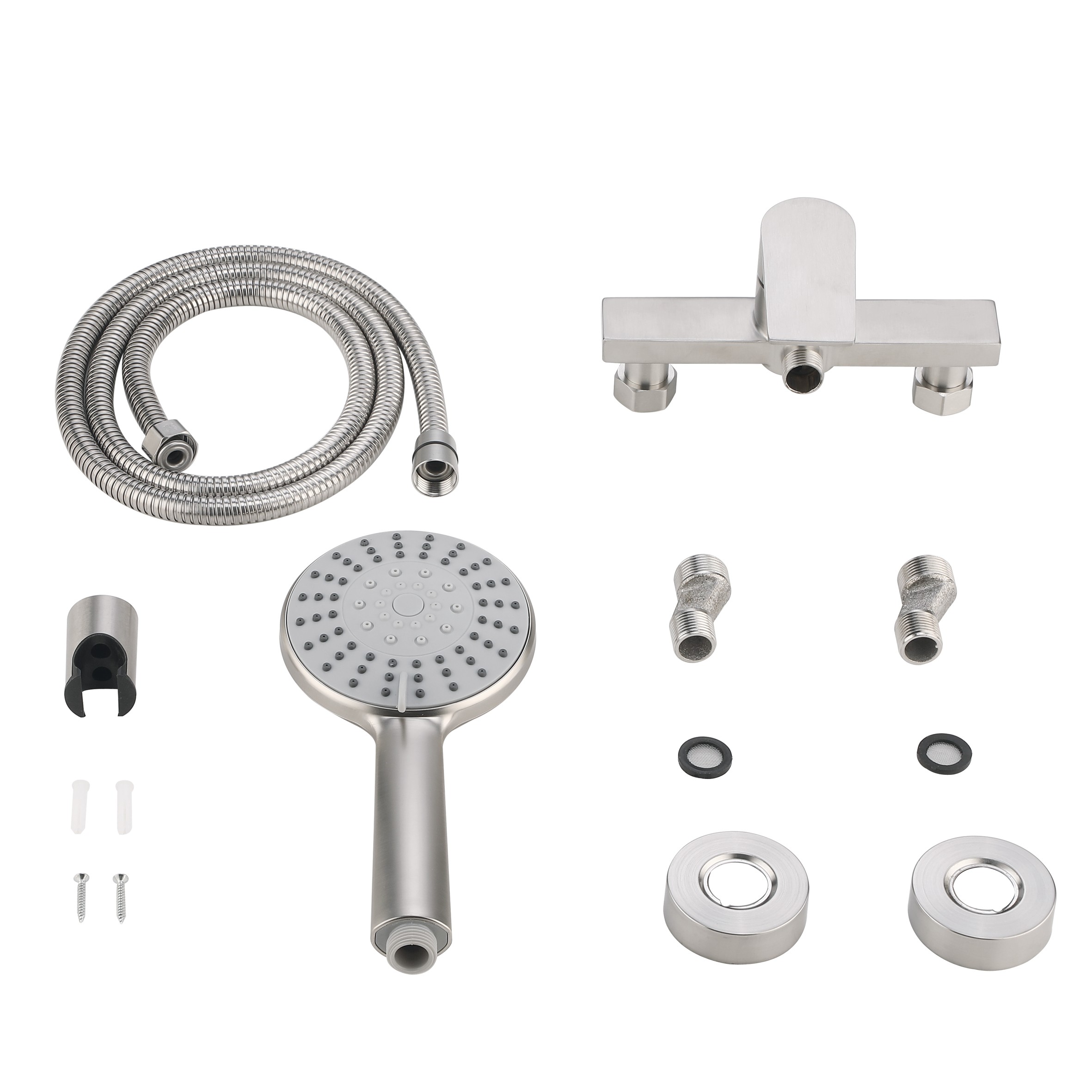 Змішувач для душу Lidz Nexus 010 Nickel (k35) (LDNEX010NKS49188