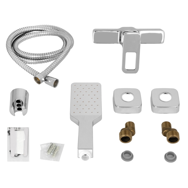 Змішувач для душу Lidz Wawel 010 (з душовим гарнітуром) (k40) Chrome (LDWAW010CRM45390)