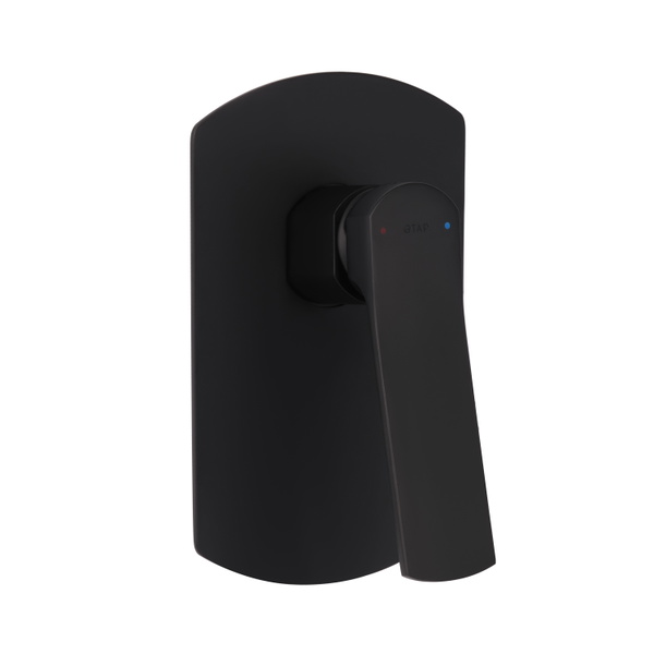 Змішувач для душу Qtap Slavonice прихованого монтажу Black Matt (QTSLA267BLM45903)
