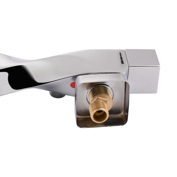 Змішувач для душу Qtap Zkrouceny термостатичний Chrome (QTZKR40T105C)