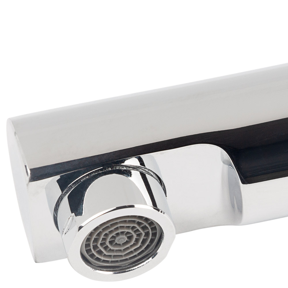 Смеситель для кухни Aquatica HF прямой излив 210мм на шпильке Ø35 мм