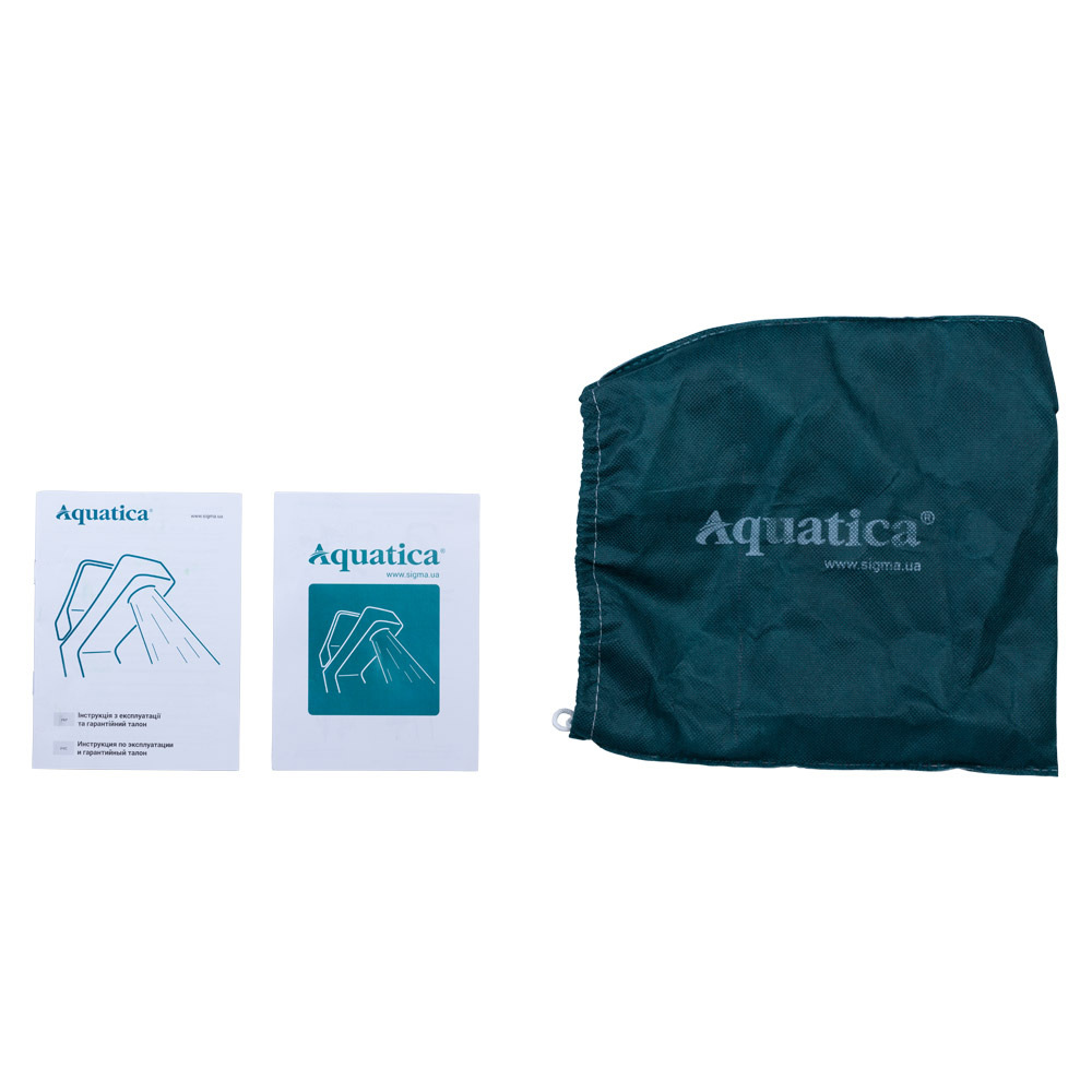 Смеситель для кухни Aquatica MJ гусак прямой 150мм на гайке Ø40 мм
