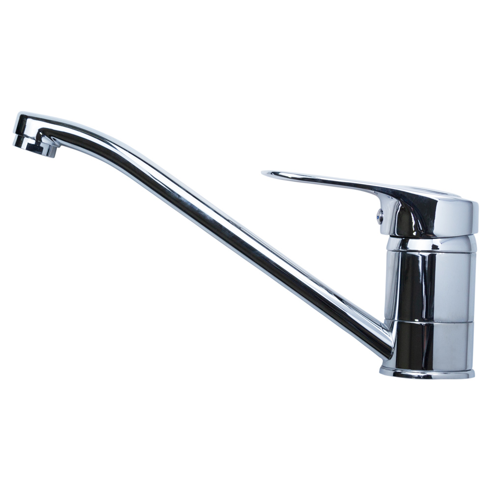 Змішувач для кухні Aquatica MJ гусак прямий 250мм на шпильці Ø40 мм