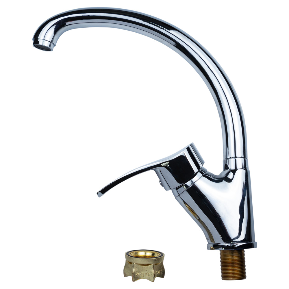 Змішувач для кухні Aquatica ML гусак вухо лат. шток на гайці Ø40 мм