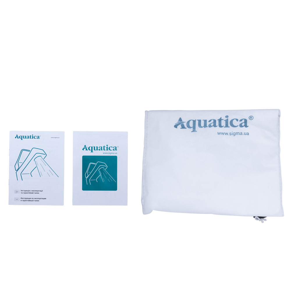 Смеситель для кухни Aquatica SS KT Ø35 гусак силиконовый на гайке