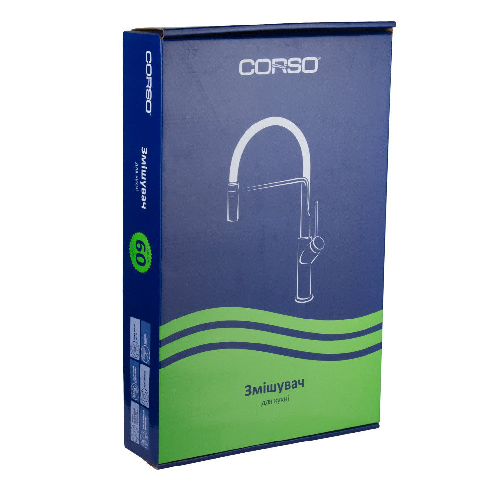 Змішувач для кухні Corso Bolsena на гайці Ø25 мм