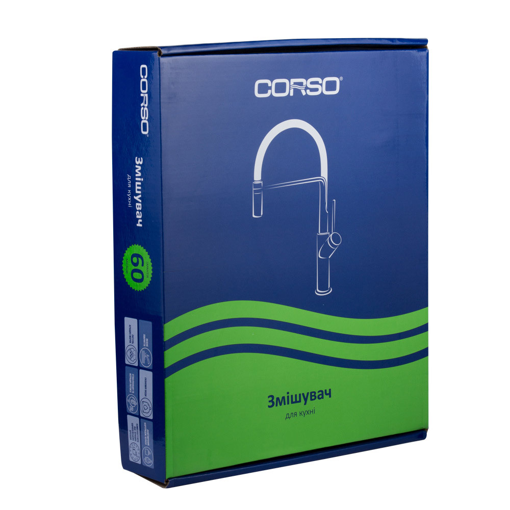 Змішувач для кухні Corso Brenta 1/2 Г-вилив на шпильці (K)