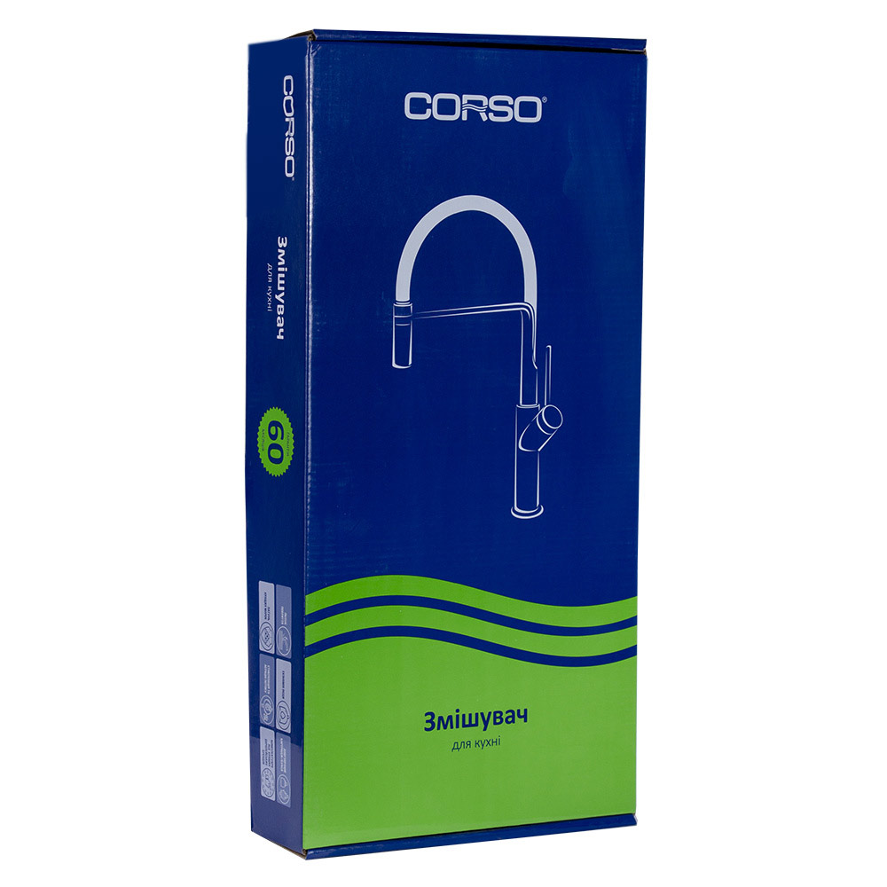 Змішувач для кухні Corso Maggiore Ø40 J-излив на гайці