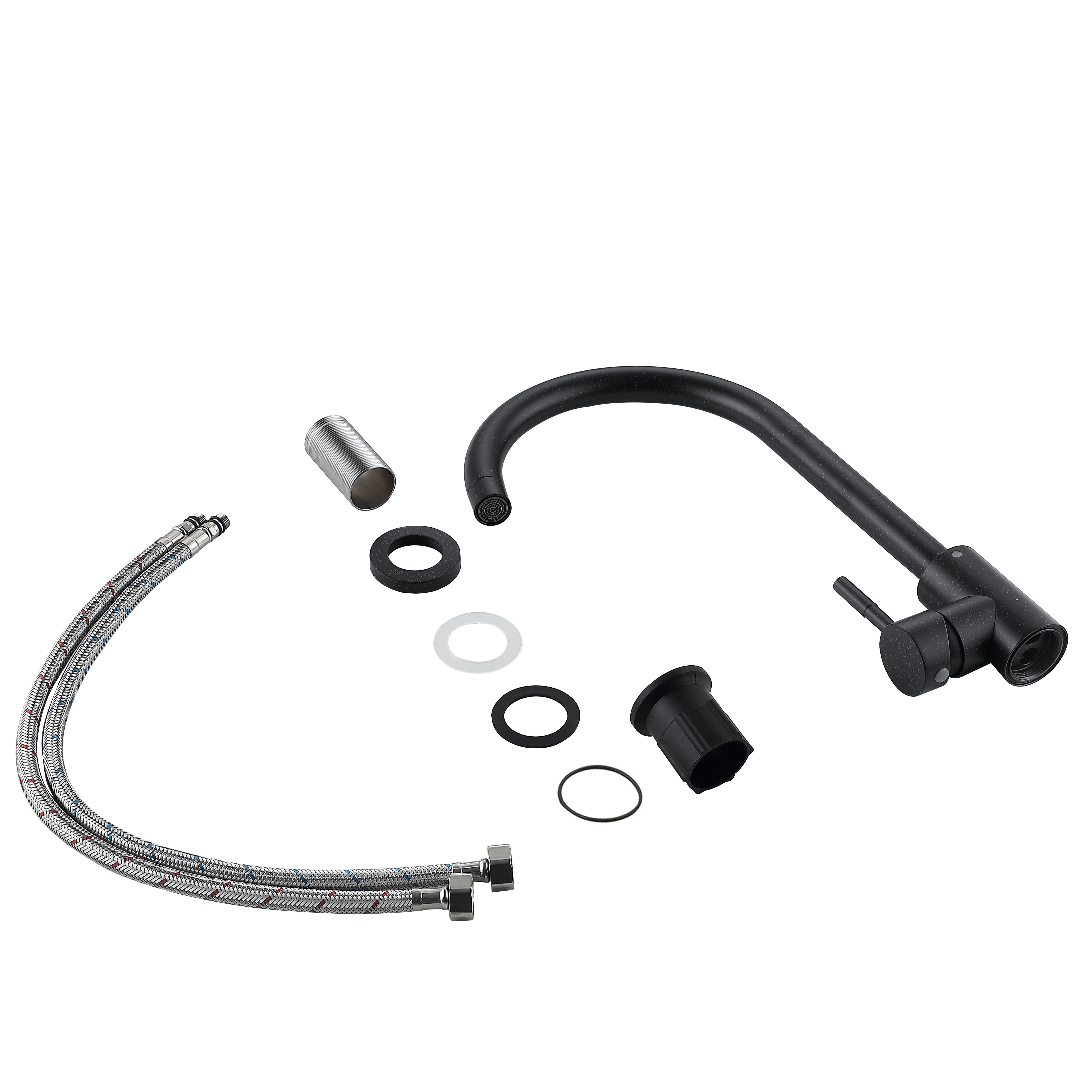 Змішувач для кухні Lidz Aria 015F (k35) Black (LDARI015FBLA34948)