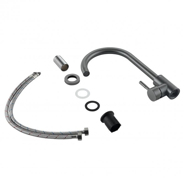 Змішувач для кухні Lidz Aria 015F (k35) Graphite (LDARI015FGRP49559)