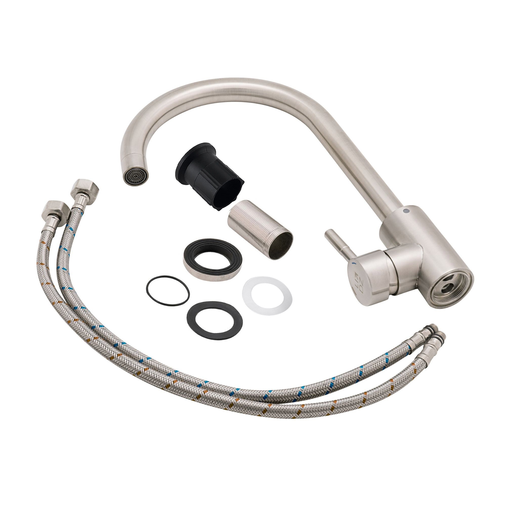 Смеситель для кухни Lidz Aria 015F (k35) Nickel (LDARI015FNKS21689)