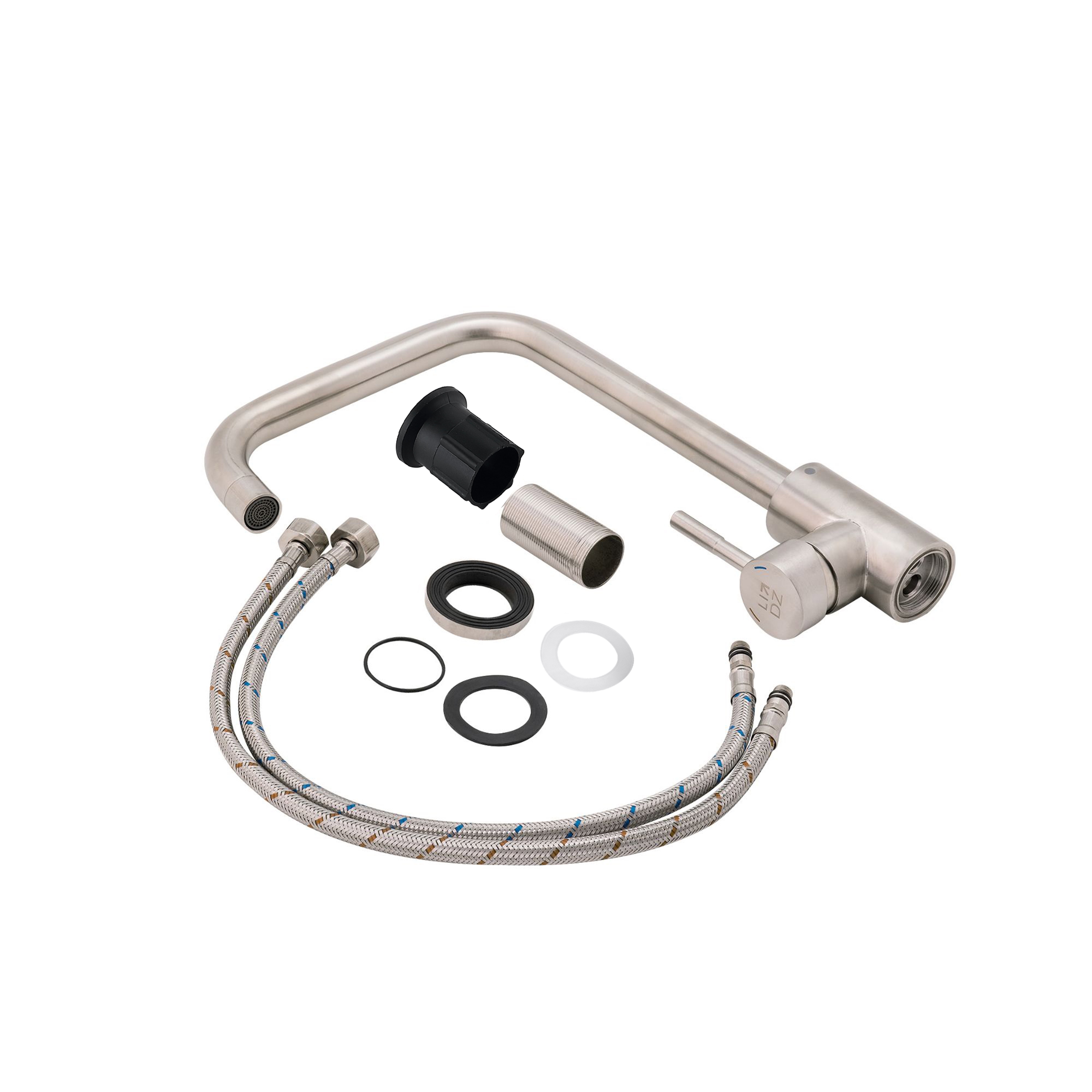 Смеситель для кухни Lidz Aria 015F1 (k35) Nickel (LDARI015F1NKS21690)