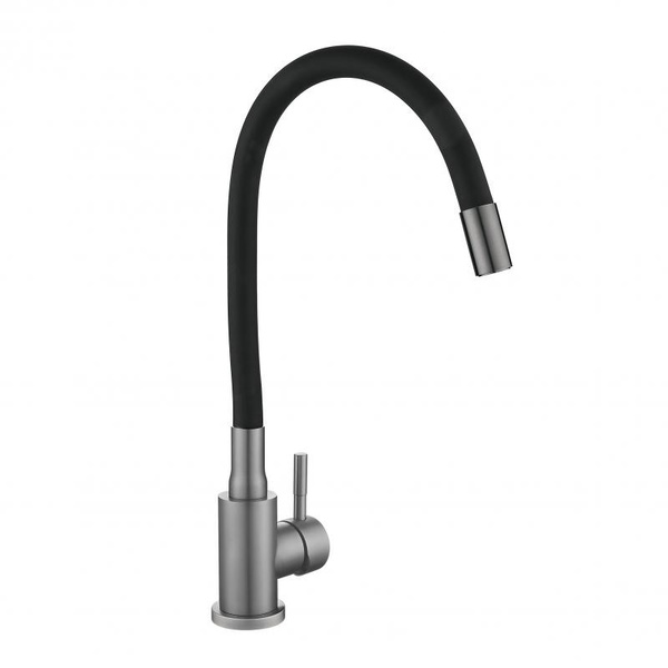 Змішувач для кухні Lidz Aria 015F3 (k35) з гнучким виливом Graphite/Black (LDARI015F3BGRP49564)