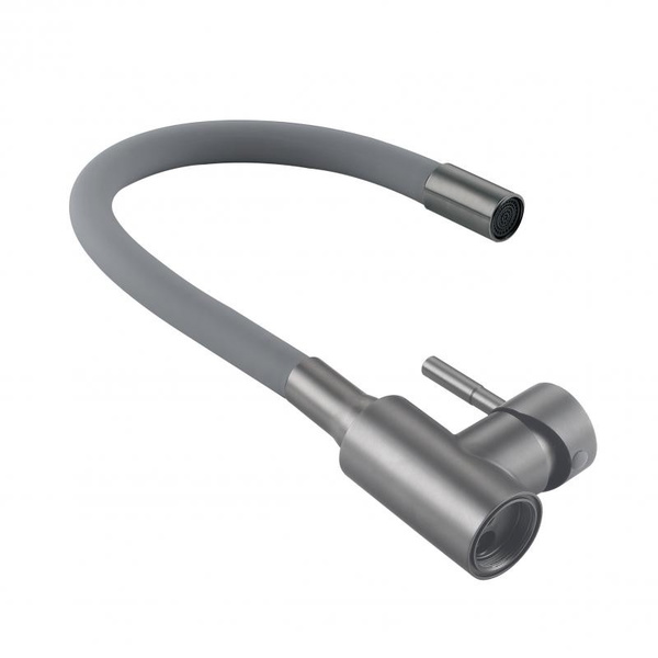 Змішувач для кухні Lidz Aria 015F3 (k35) з гнучким виливом Graphite/Grey (LDARI015F3GGRP49565)