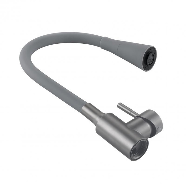 Змішувач для кухні Lidz Aria 015F31 (k35) з гнучким виливом Graphite/Grey (LDARI015F31GGRP49567)