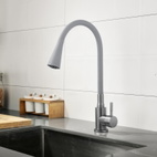 Змішувач для кухні Lidz Aria 015F31 (k35) з гнучким виливом Graphite/Grey (LDARI015F31GGRP49567)