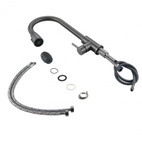 Змішувач для кухні Lidz Aria 015FL (k35) з висувним виливом Graphite (LDARI015FLGRP49560)