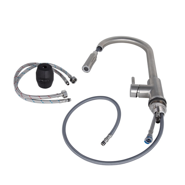 Змішувач для кухні Lidz Aria 015FL2 (k35) Nickel (LDARI015FL2NKS43397)