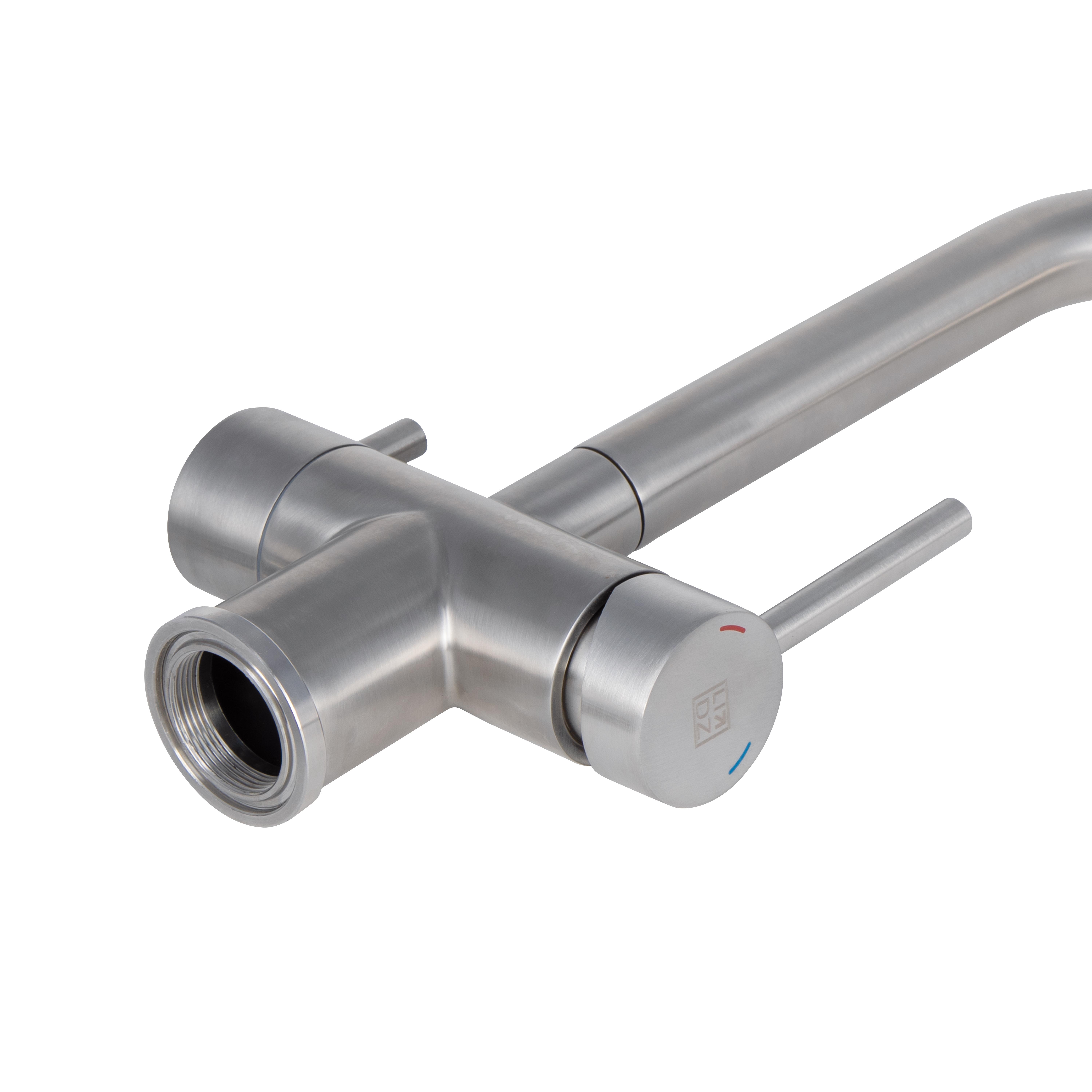 Змішувач для кухні Lidz Aria 020F1 (k35) Nickel (LDARI020F1NKS43359)