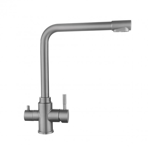 Змішувач для кухні Lidz Aria 020F1 (k35) з підключенням для питної води Graphite (LDARI020F1GRP49563)