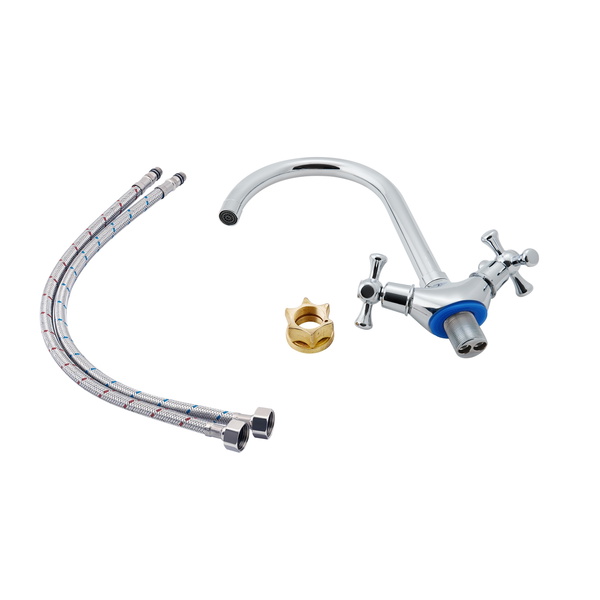 Змішувач для кухні Lidz Lamb 278F двохвентильний Chrome (LDLAM278FCRM35071)