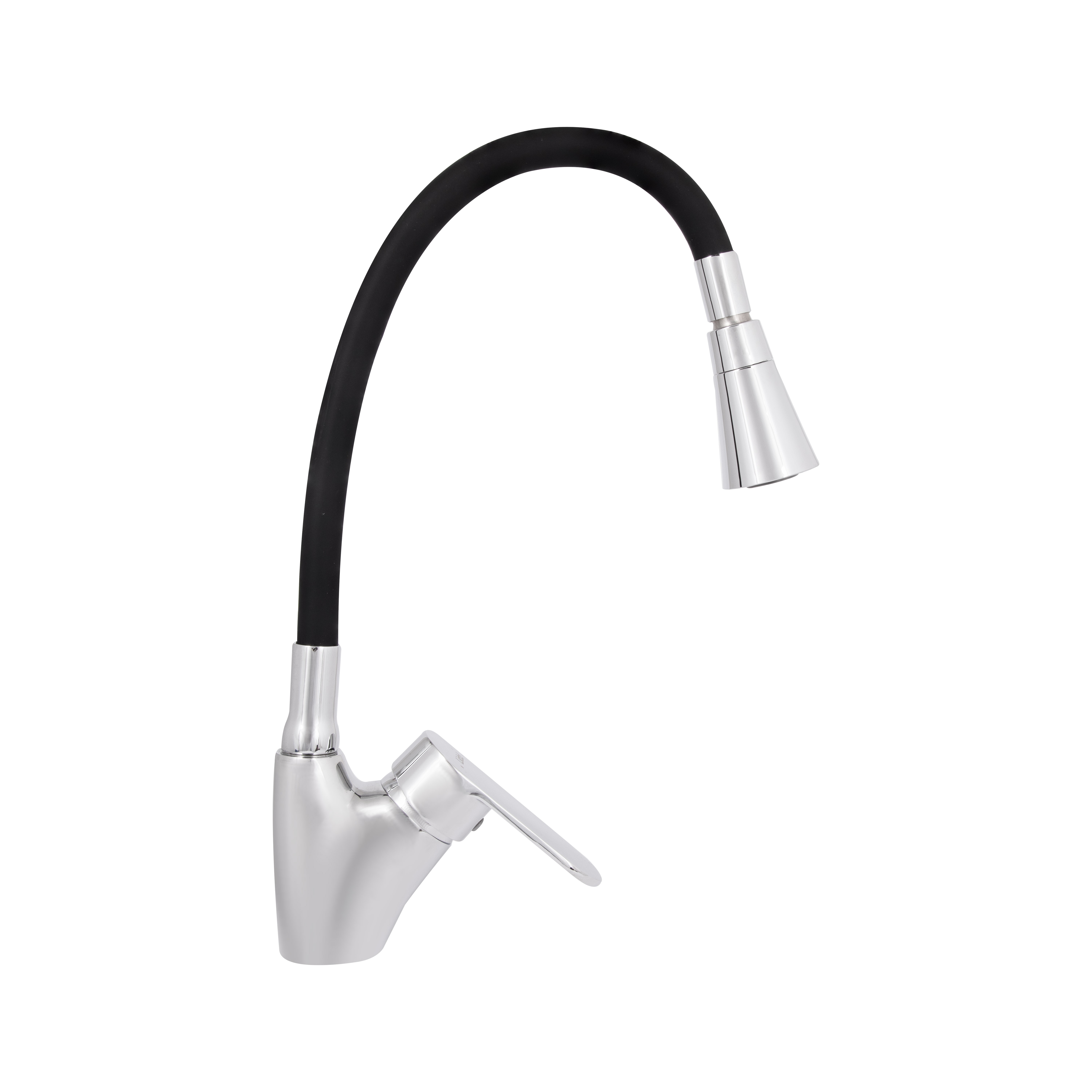 Змішувач для кухні Lidz Tani 007F3 з гнучким виливом (k40) Chrome/Black (LDTAN007F3BCR37649)
